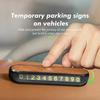 CRR1 Suede Car Phone Number Plate Temporary Parking Card Stop Sign For Benz AMG A C E S G Class W201 W210 W108 W204 W205 W203