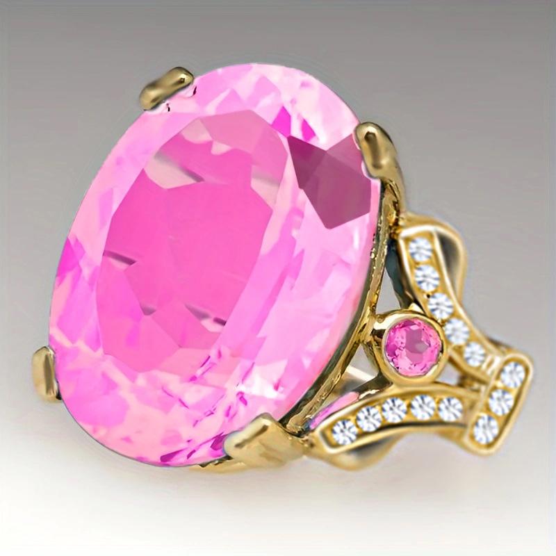 European Fashion Zircon Alloy Diamond Ring – High-End Light Luxury Style