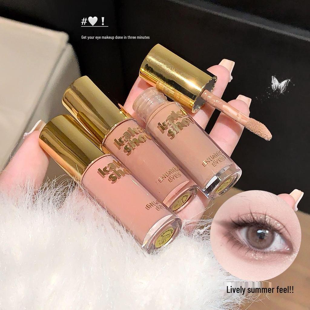 Kakashow Starry Sparkle Liquid Eyeshadow: Pearlescent Matte Glitter Highlighter for Brightening Under-Eye Area.