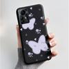 Für ZTE Blade A72S A7050 Hülle Für ZTE Blade V41 Smart Cover Luxus Mode Schmetterling Blume Silikon Weich Schwarz TPU Stoßfänger Schale