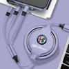 Fast Charing Data Cable 100W Multifunctional 3 In 1 Data Cord For Alfa Romeo Giulietta Giulia Stelvio 156 Gt 159 147 166 Gtv