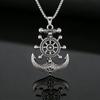 Trendy Hip Hop Street Dance Necklace with Anchor & Wheel Pendants