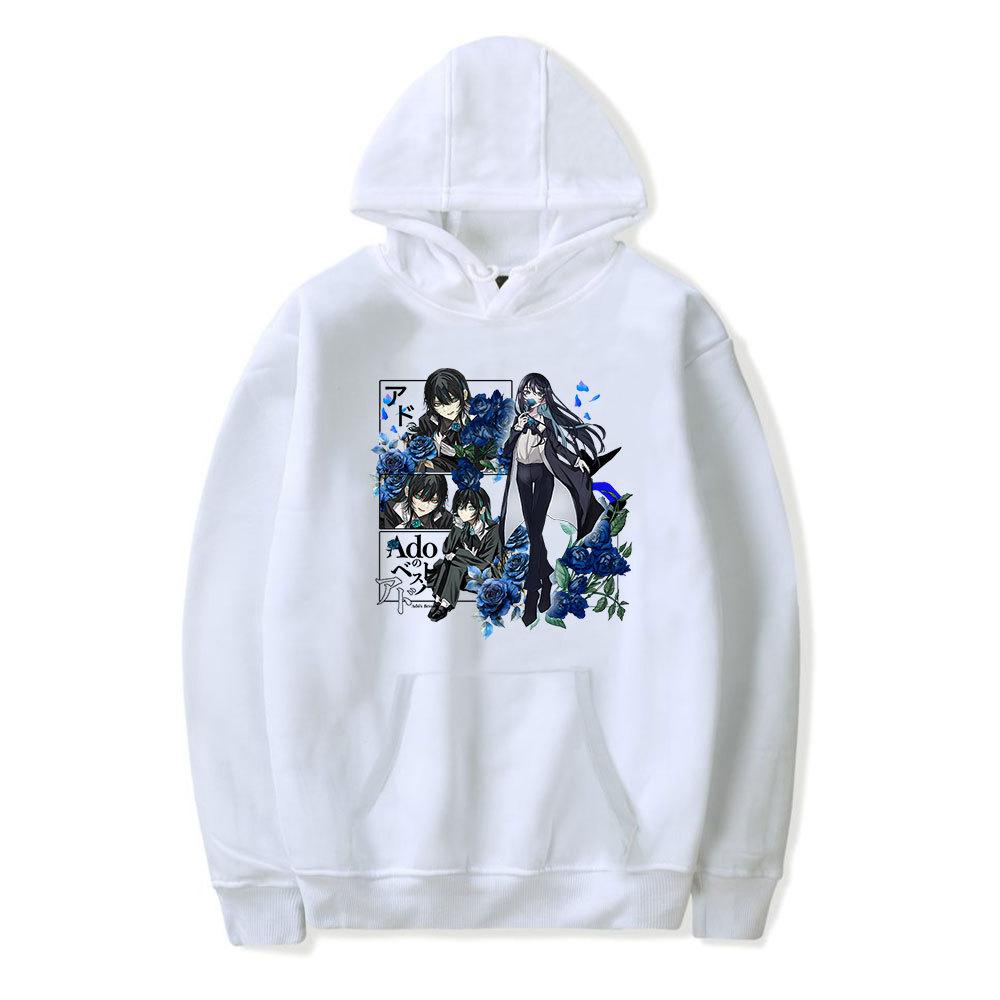 Ado Hoodie for Men Women Cartoon Print Fashion Casual Sweatshirt Autumn Long Sleeve Pullover Outfits Gifts