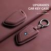 Leather Car Key Case Full Flip Shell For BMW 1 3 5 7 Series 320i 530i 550i F20 F15 F16 F48 G20 G30 G01 G02 G05 G11 X1 X3 X4 X5 NH8