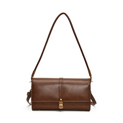 Neue High-End-Retro-Lokomotive-Tasche aus weichem Leder, modische Unterarm-Baguette-Tasche für Damen