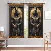 2pcs Anubis Ancient Egypt Printed Curtain - Artistic Home Decoration Curtains, All Season Decorative Curtains