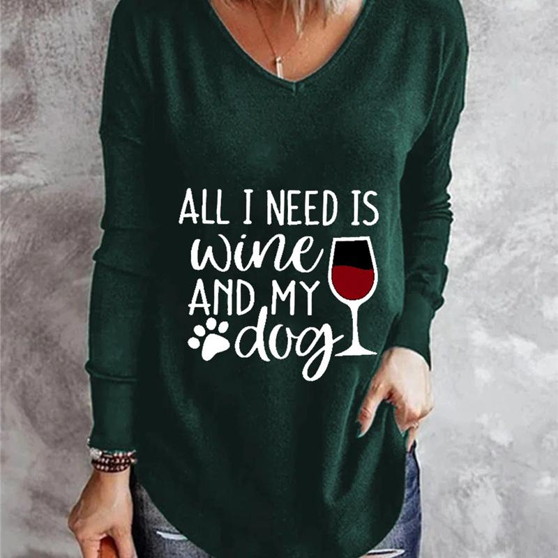 Size Shirt Plus T Print Vintage Cartoon 3d Tees Long Sleeve Loose Top Women Autumn V Neck Tshirts