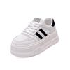 Size 34 little white shoes women's shoes 2025 summer thick-soled versatile small man shows height casual shoes popular