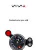 Experienced Driver Racing Simulator Dashboard Tachometer