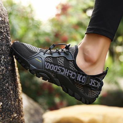 Letnie, oddychające sportowe buty na co dzień alpinizm na świeżym powietrzu, pusta siatkowa tkanina męska