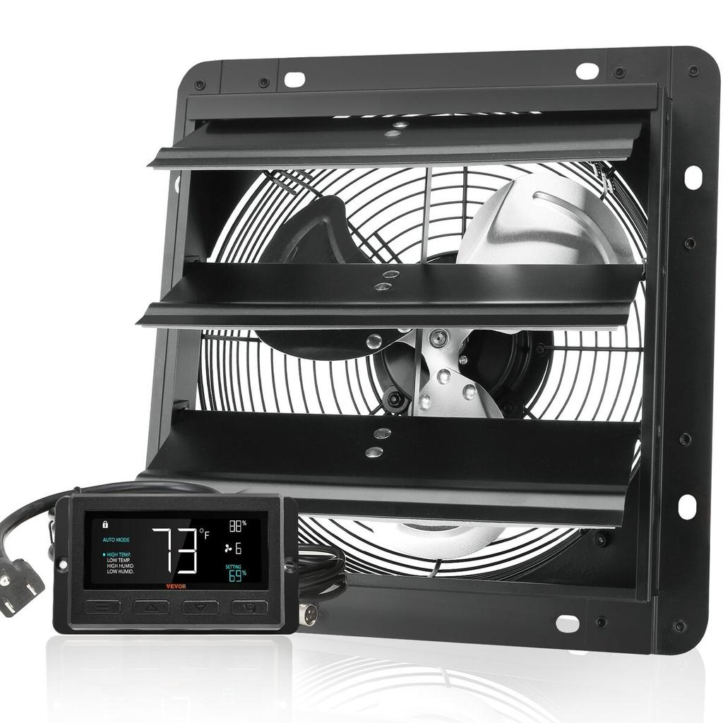 Shutter Exhaust Fan Shop Exhaust Fan 254mm Remote Control Wall-mount EC