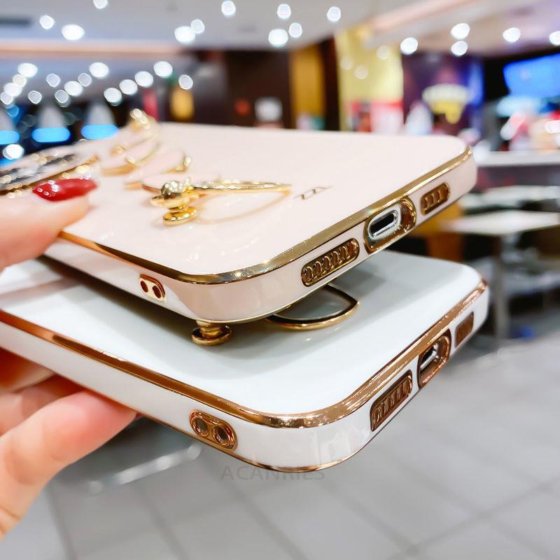 Luxury Plating Love Heart Bracelet Chain Case For Xiaomi Redmi Note 11 11pro 10 Pro 4g 5g Wrist Band Back Cover Note11 S 10s 11s