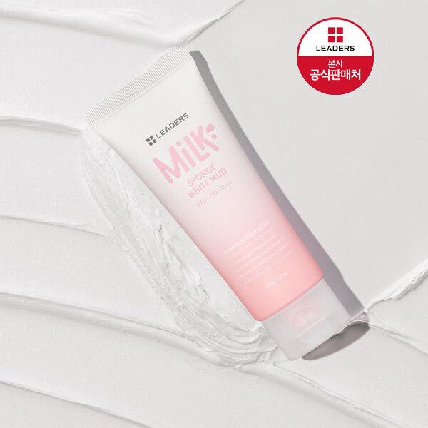 LEADERS Milk Sponge White Mud Pack to Foam 120g