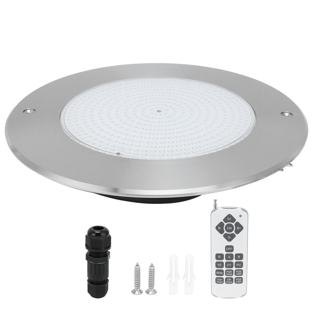 IP68 LED Underwater Light 25W Colorful Wall Mounted Swimming Pool Light with Remote Control