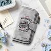 Vintage Motorcycle Printed Bifold Multi Card Slot Purse