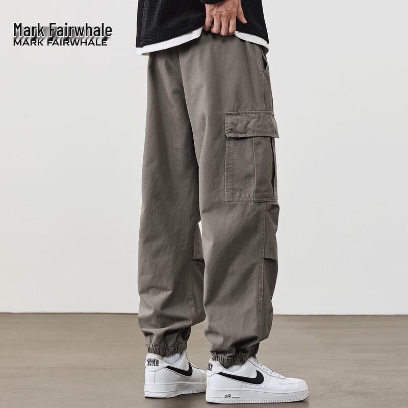 Mark Fairwhale Men's Multi-Pocket Workwear Jogger Pants