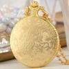 Arabic Numerals Dial Necklace Watch With Chain Pendant Pocket Clock Quartz Pocket Watch  Men Women