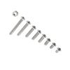 M2.5 A2 Stainless Steel Hex Socket Screws Bolt and Hex Nuts Assortment(Button Head)
