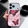 Lucky Bowknots Butterfly Pattern Case For iPhone 17 Pro Max Funda iPhone 16 Pro Max 15 14 13 12 11 Air 16E Leather Texture Silicone Cover