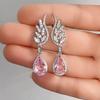 Huitan Temperament Women's Wedding Dangle Earrings Luxury Fashion Cubic Zirconia Earrings Gorgeous Lady Jewelry Drop ShippingGood product