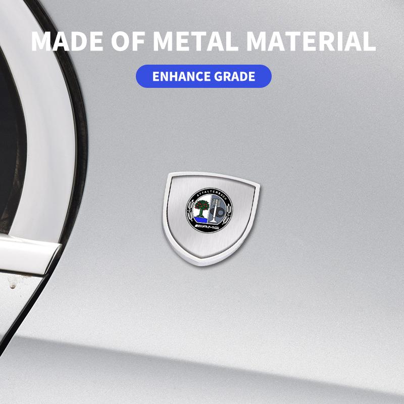 Car Styling 3D Aluminum Emblem Car Decoration Body Stickers Decals For Mercedes Benz W211 W203 W210 W124 AMG W202 Car Accesorios