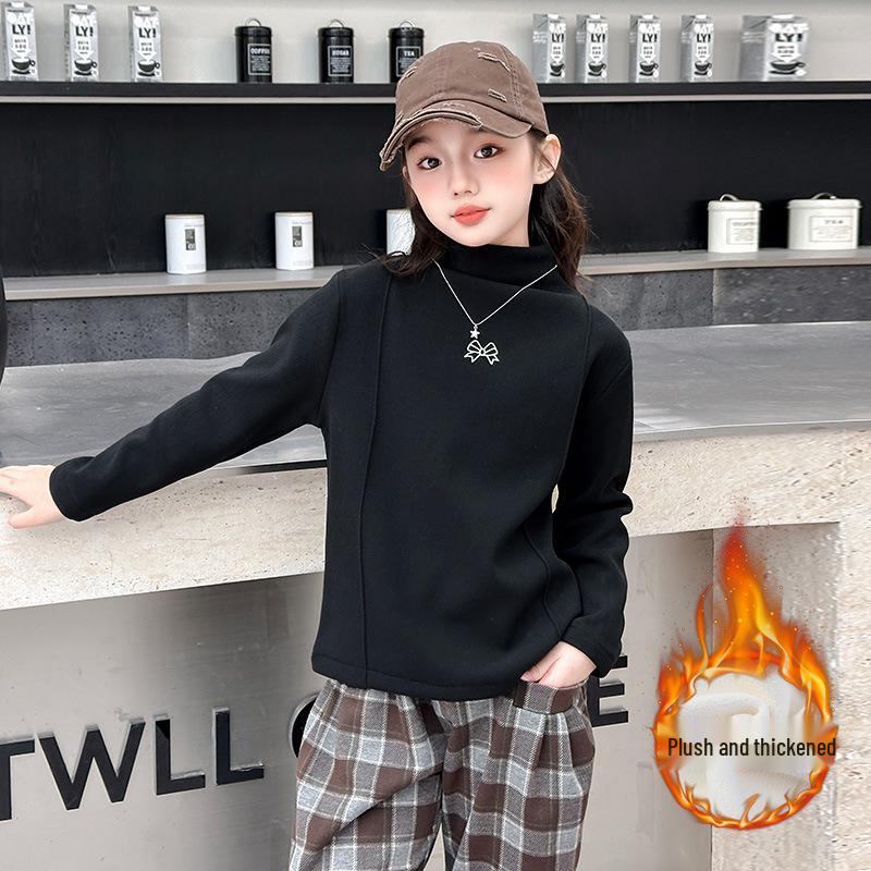 

Толстовка из плотного флиса с бабочкой для девочек - Коллекция Зима 2025 для детей среднего и старшего возраста 150 cm чёрный