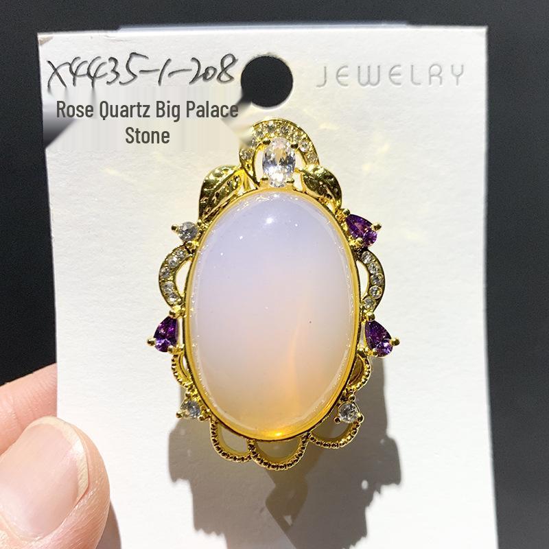 Bo Xin Yun Victoria Queen High-end Luxury Pink Gemstone Brooch