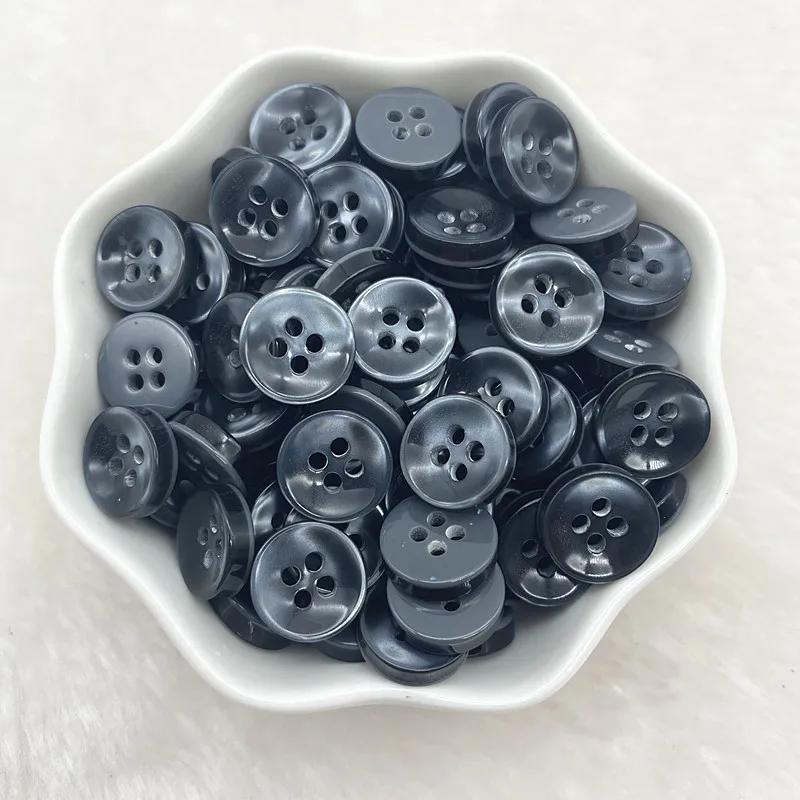 50Pcs 12Mm Color Resin Cat Eye Button Pearllight Bowl Shape Four Eye Button Wedding Decoration Sewing Accessories