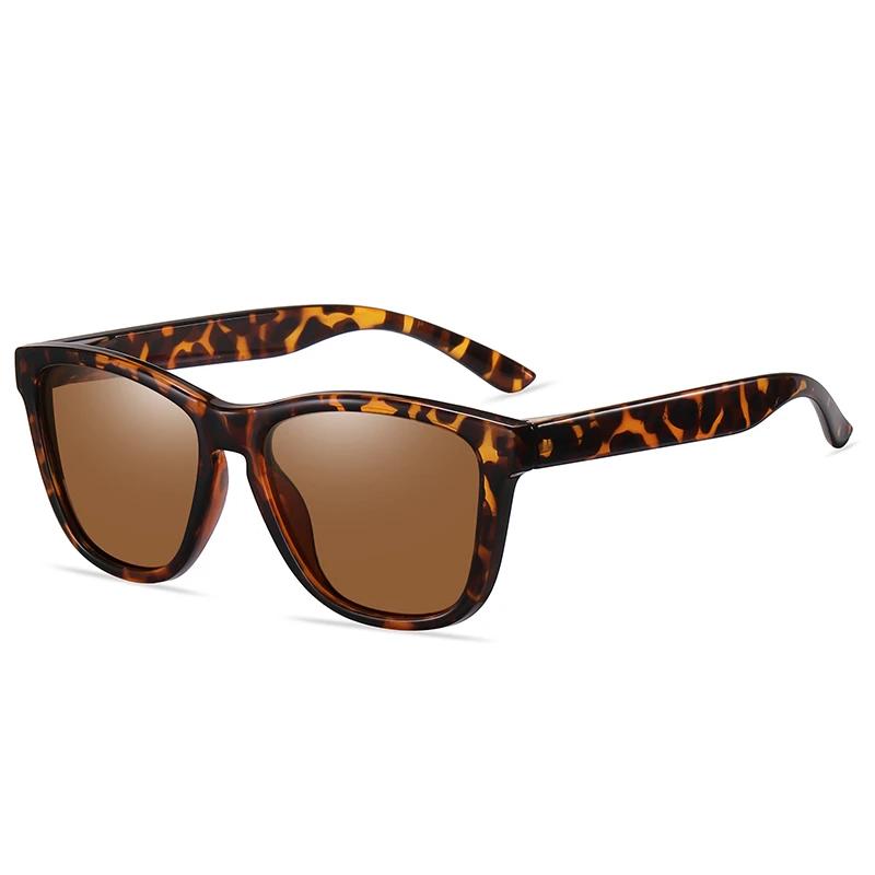 0 -0.5 -0.75 To -6.0 Colorful Lens Square Prescription Sunglasses Men Polasrized Fashion PC Frame Driving Myopia Spectacles Male