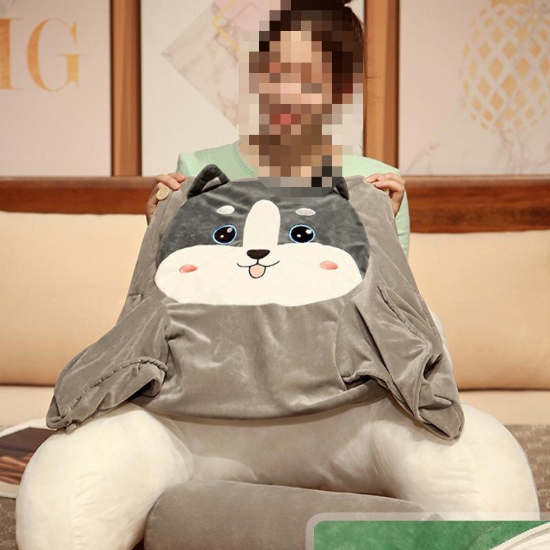 Cartoon Soft Bag Cushion Large Backrest Office Lumbar Support Pillow Reading Playing with Mobile Phones Tatami Pillow Versatile for Multiple Scenarios
