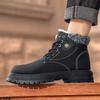2025 Winter New Snow Boots Men's Velvet British Thermal Tooling Shoes Thick-soled High-top Waterproof Northeast Cotton Shoes