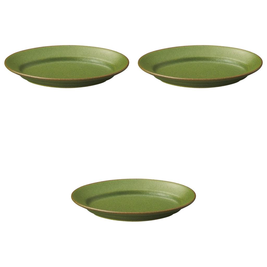 Set of 3 Olive Oval x x large plate Setomonohonpo 12-inch [28.8 20.4 4.3 cm] Western-style
