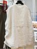 2026 Women's Spring/Summer Layered Pure Linen Vest Shawl - High-End Sleeveless Jacket