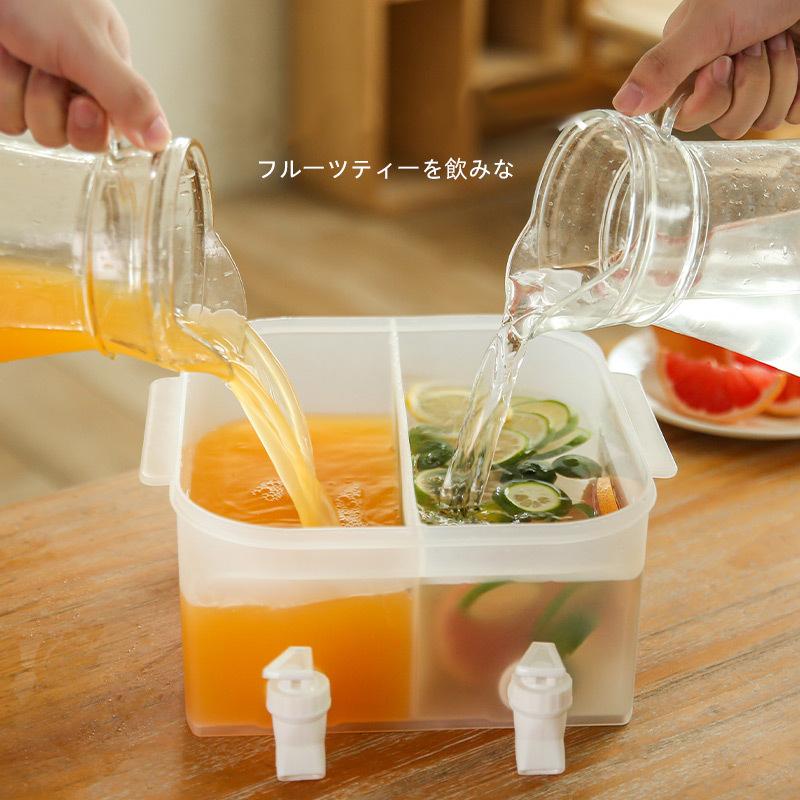 5L Large Cold Kettle Refrigerator With Double Faucet Lemonade Bottle Drinkware Kettle Pot Beverage Dispenser Cool Water Jug