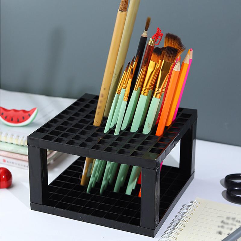 1-piece Set of 96 Holes Makeup Brushes&Paint Brushes Storage Detachable Holder,multifunctional Art Painting Pens Organizer.