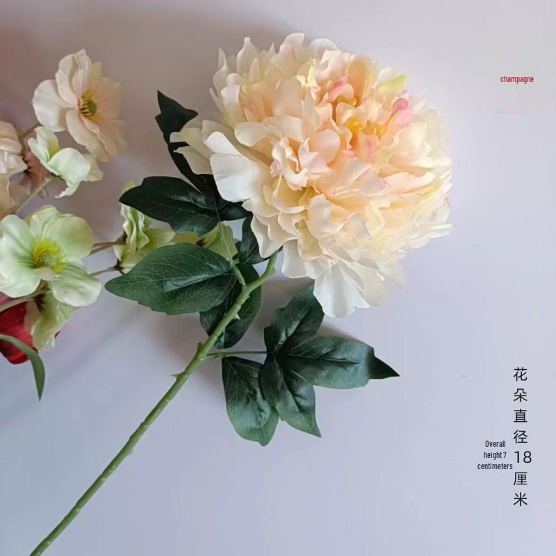 Pfingstrose Einzelstiel Große Seidenblume für Wohnzimmer- oder Hochzeitsdekoration