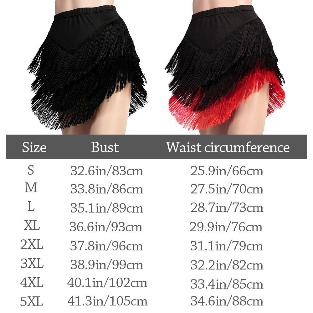 Tassel Ballroom Dance Skirt Short Rumba Dance Skirt Fashion Performance Costume  for Women