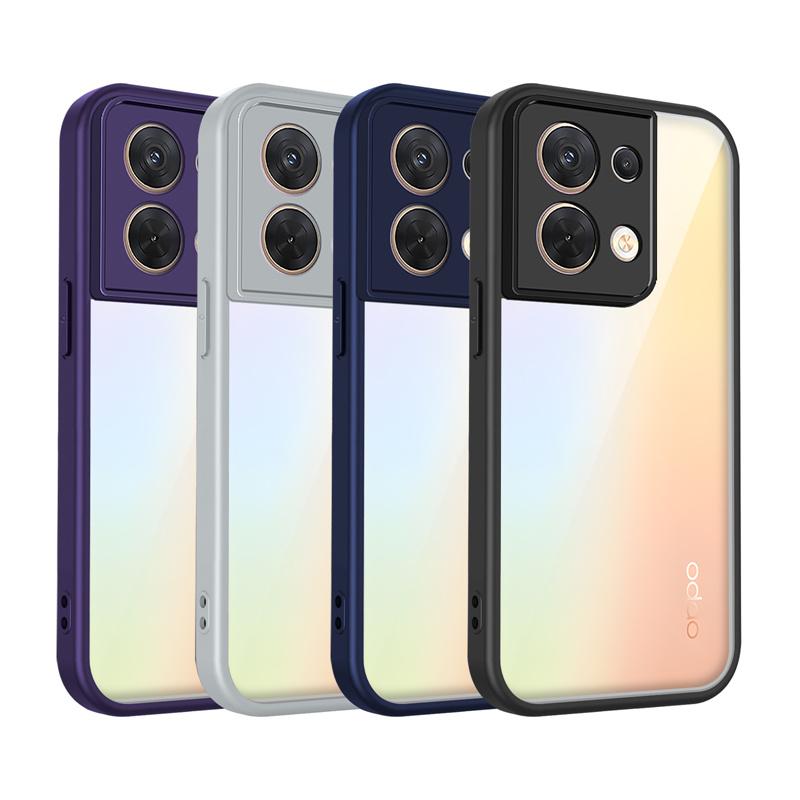 Oppo Reno8 5G CPH2359 Case Shockproof Silicone TPU Bumper Clear Back Hard Cover Matte Phone Case for Oppo Reno 8 Reno8 CPH2359