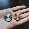 Spinning Desk Toy Metal Flowing Spiral Coin Decompression Desktop Coin