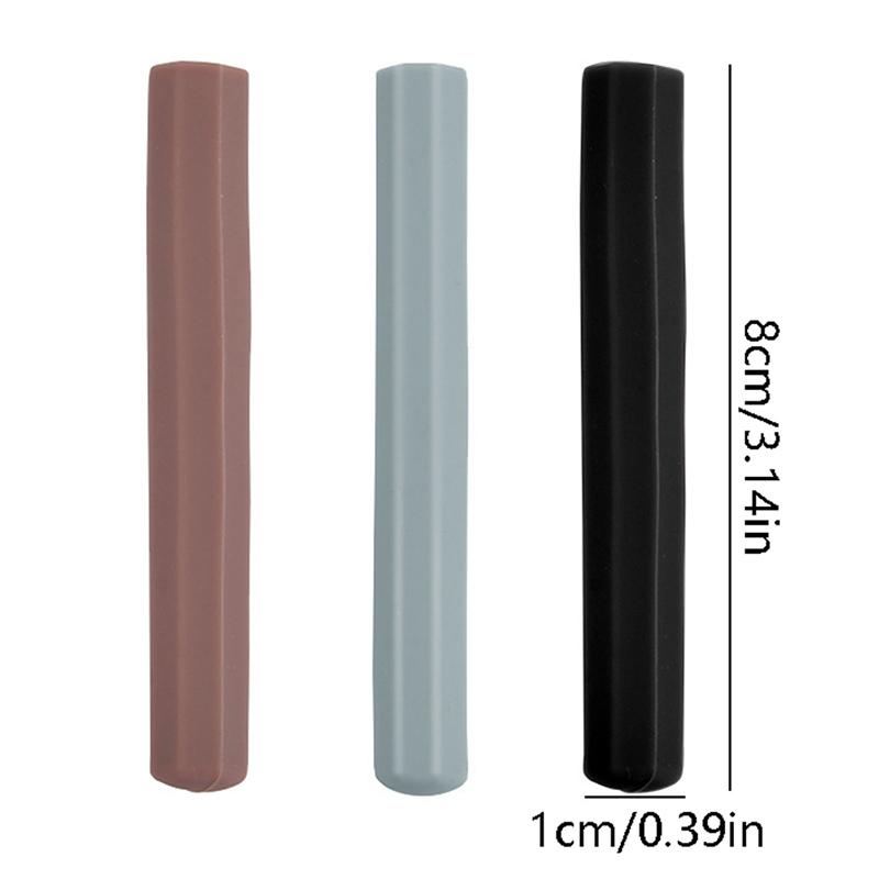 3Pcs/lot Nail Art Pen Caps Silica Gel Sealed Dustproof Pen Caps Manicure Tools Nail Brush Gel Pen For Nails Protective Tool