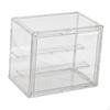 Clear Display Case for Figures Figure Portable Small Toys Container Countertop Modern
