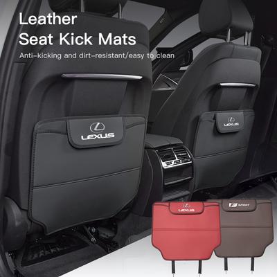 PU Leather Car Seat Backrest Child Anti-Kick Pad For F SPORT GX460 Ct200h IS250 ES 220D IS200 Fsport GS GX IS LS LX NX RX