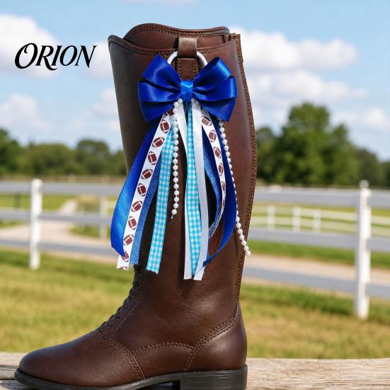 Stiefelanhänger mit Schlaufe 2 Stück Schleifenband für Cowgirl-Stiefel, Damen Satin Western Dekorationen Hängering, Universelles Dekorationszubehör