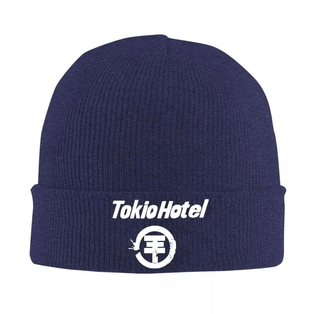Tokio Hotel Logo Rock Hats Autumn Winter Beanie Warm Band GerUnisex Pop Cap Unisex Bonnet