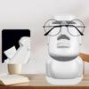 Plastic Stone Man Eyeglasses Rack Stand Creative Portrait Eyeglasses Display Rack Decorations Display Desktop Eyeglasses Rack