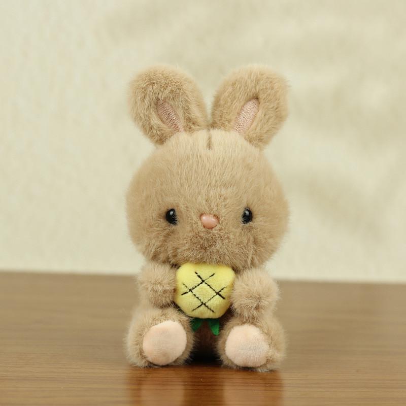 Cute Fruit Rabbit Plush Toy Keychain For Bag Decor And Collectors