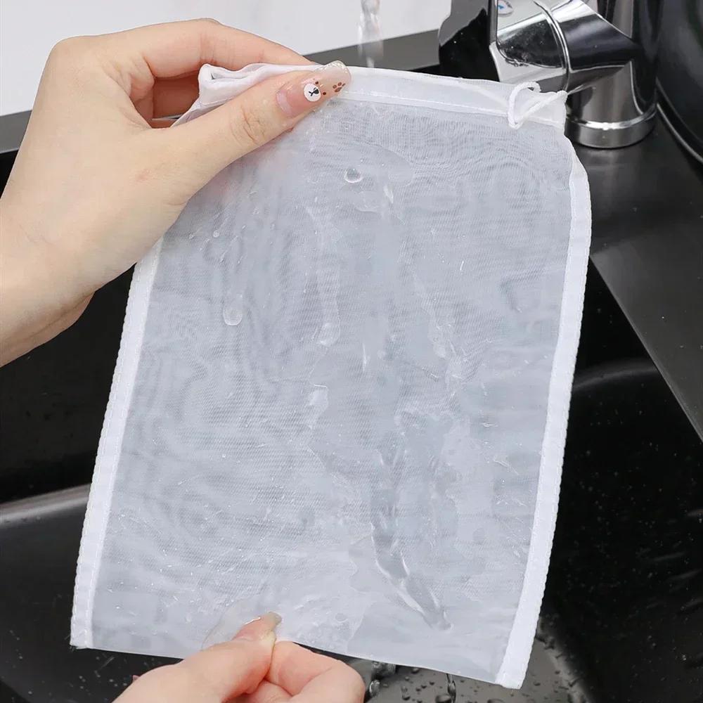 5 bucăți strecurătoare cu plasă fină de bucătărie, pungi reutilizabile pentru lapte cu nuci, strecurătoare, pungă din nailon nealbită din pânză de brânză, filtru de iaurt pentru brânză
