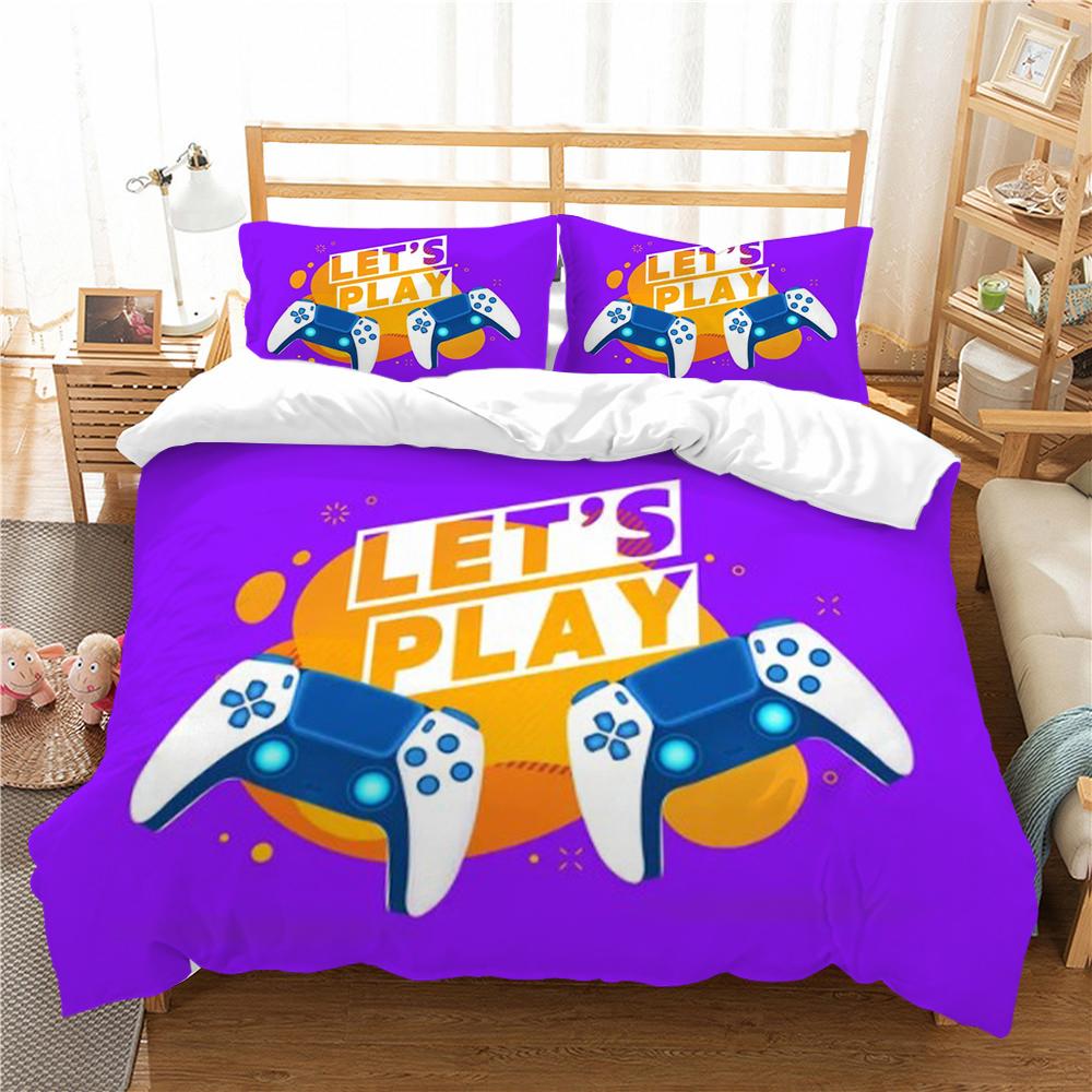 Bedding Cover Suit King Double Size Man Woman High Quality Bed Cover Set 3D Gamer Printed Creative Bedspreads