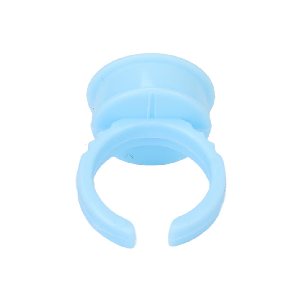 100pcs Microblading Ink Cup Holder Professional Salon Disposable Eyelash Extension Glue Ring Cup