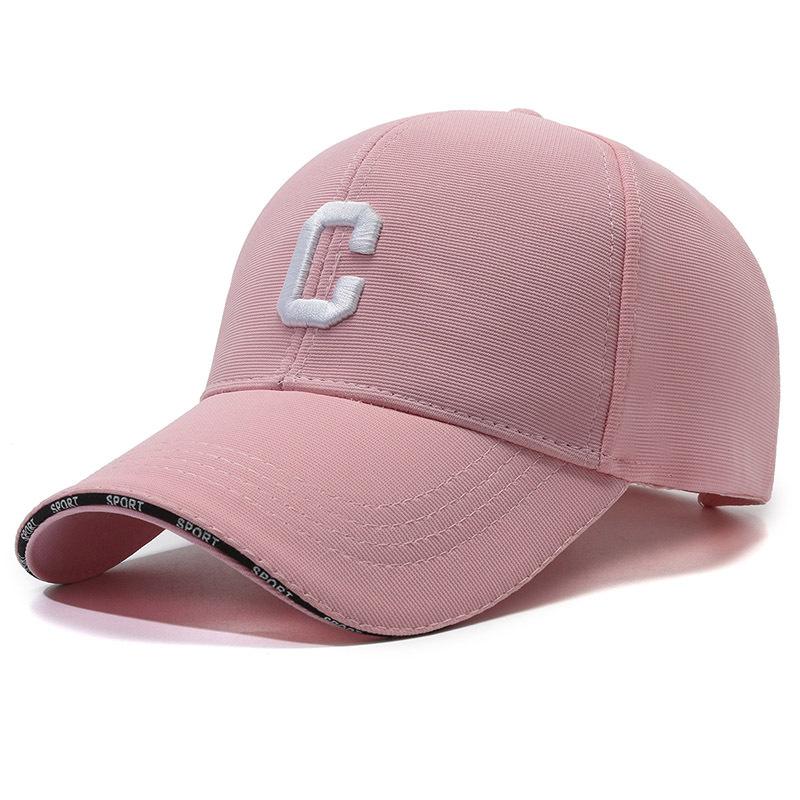 Fashion Hat Men and Women New Breathable Korean Tide Outdoor Baseball Cap Letters Embroidery Big C Sun-shading Staircase Cloth Duck Tongue Cap